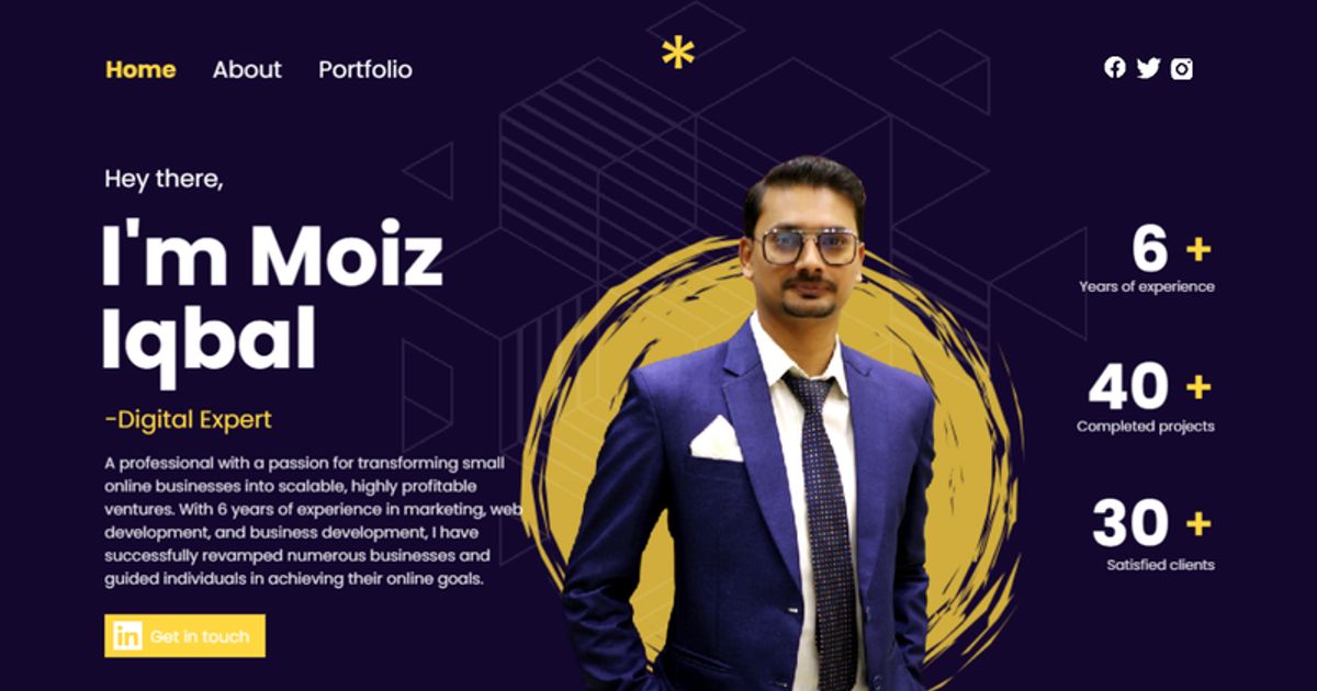 Moiz Rajby Moiz Iqbal Portfolio